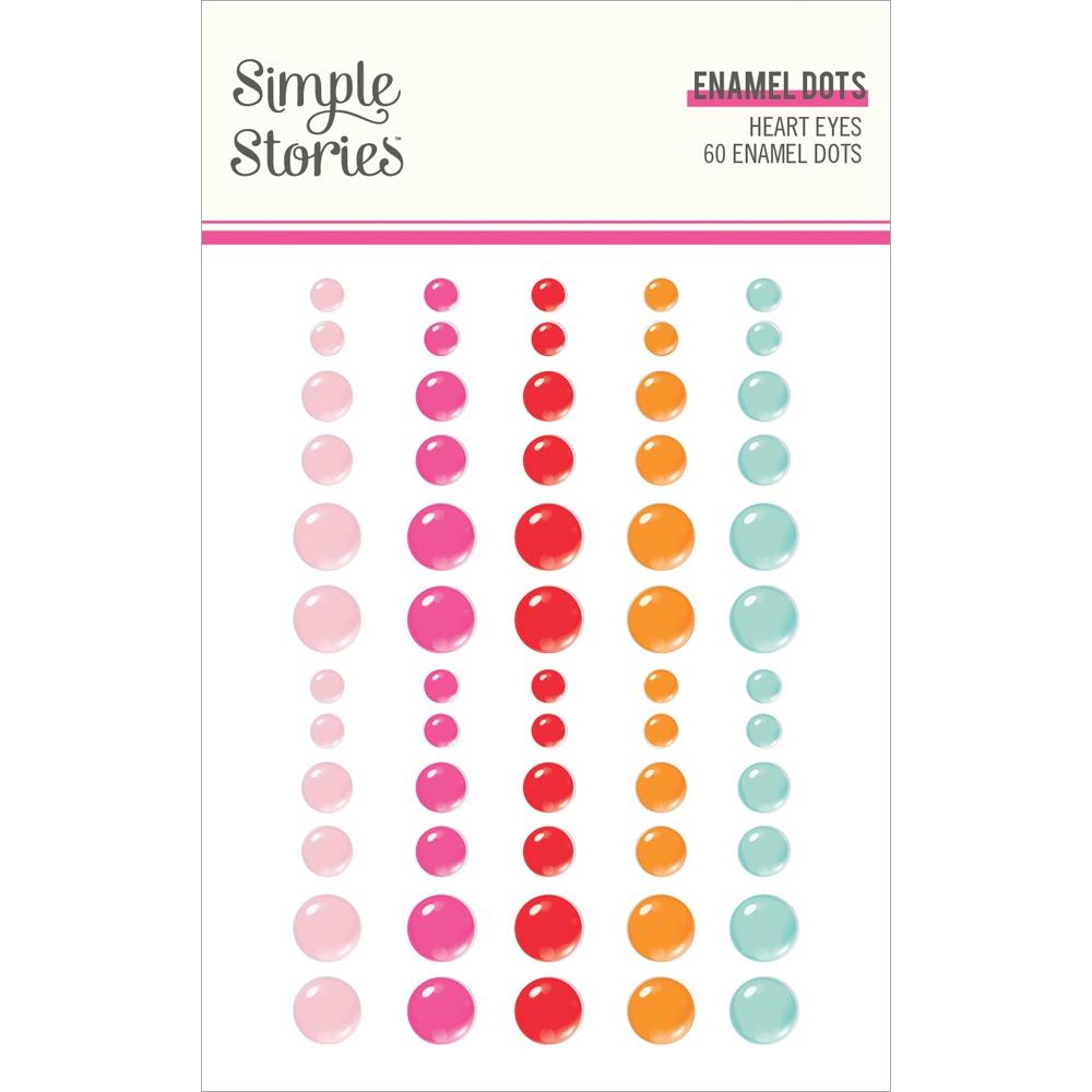 Simple Stories Heart Eyes - Enamel Dots