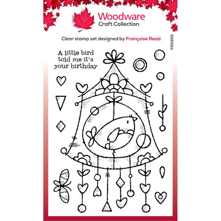 Woodware Clear Magic Stamp - Wire Birdhouse