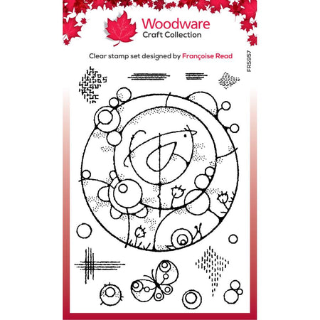 Woodware Clear Magic Stamp - Bird Circle