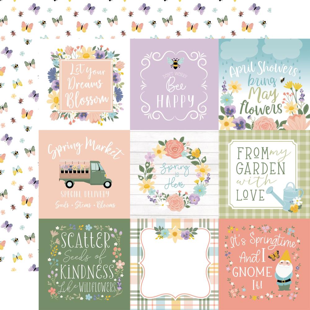 Echo Park It's Spring Time - 4x4 Journaling Cards