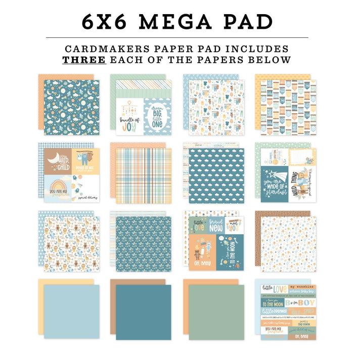 Echo Park Our Baby Boy - 6x6 Mega Pad