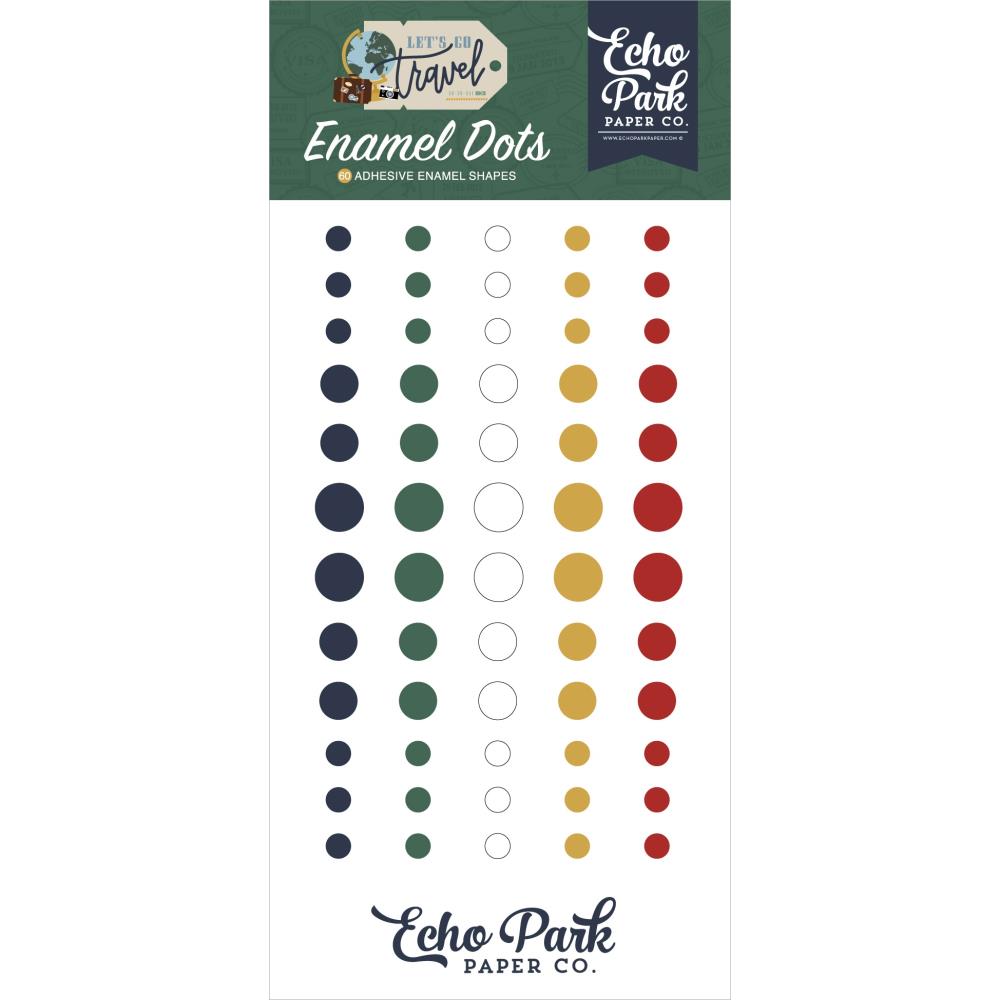 Echo Park Let's Go Travel - Enamel Dots