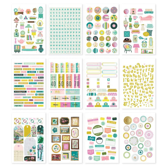 Simple Stories Flea Market - Sticker Book