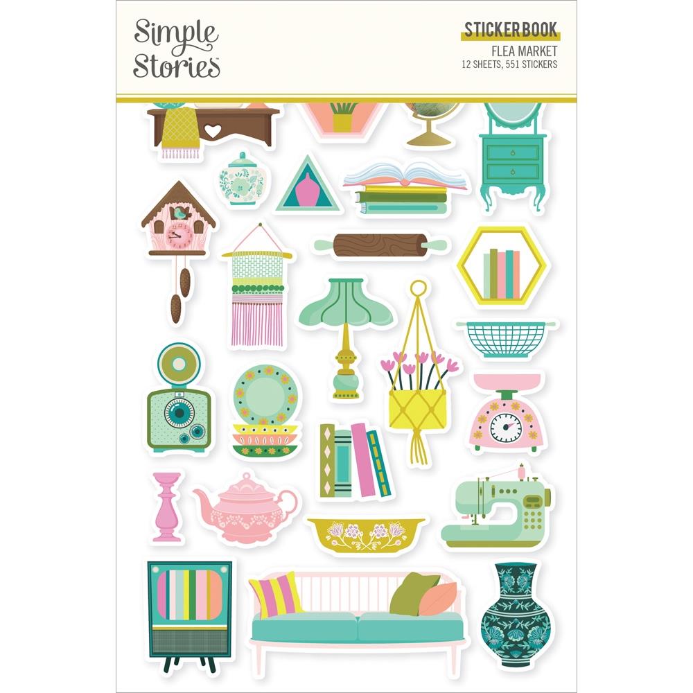 Simple Stories Flea Market - Sticker Book