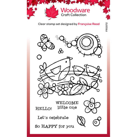 Woodware Clear Magic Stamp - Bird Nest