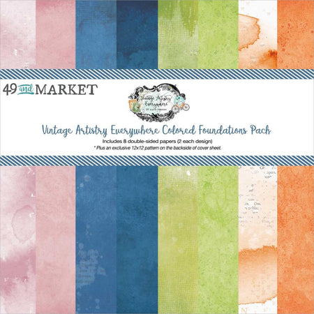 49 & Market Vintage Artistry Everywhere - 12x12 Foundations Collection Pack