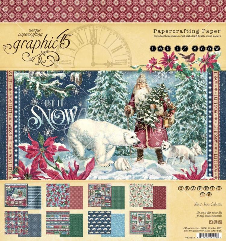 Graphic 45 Let It Snow - 8x8 Pad