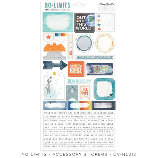 Cocoa Vanilla Studio No Limits - Accessory Stickers