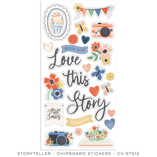 Cocoa Vanilla Studio Storyteller - Chipboard Stickers