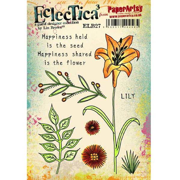 PaperArtsy Stamp Set - Eclectica³ (Lin Brown) 27