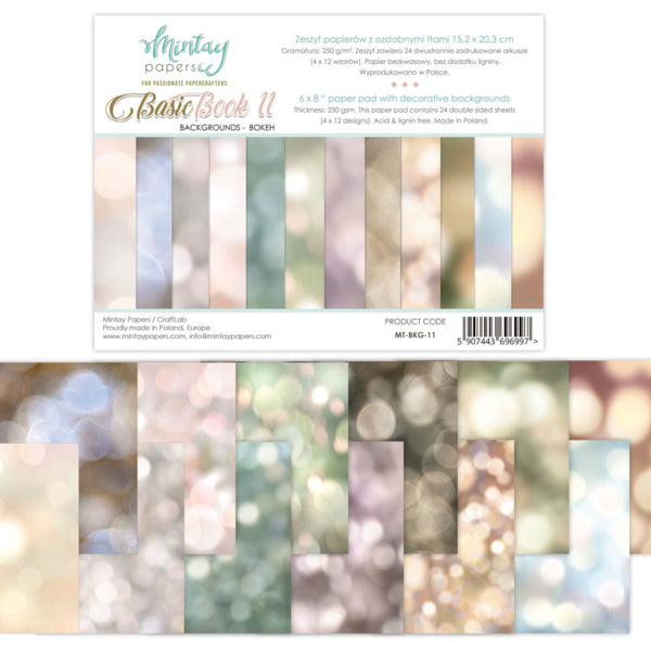 Mintay Papers Bokeh Backgrounds - 6x8 Paper Pad