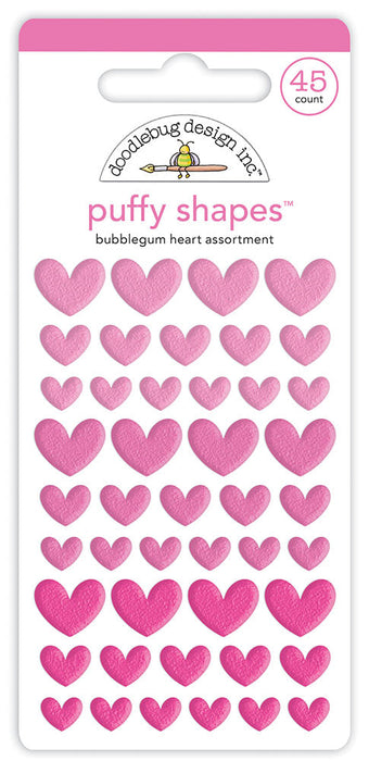 Doodlebug Design Puffy Shapes -  Bubblegum Heart