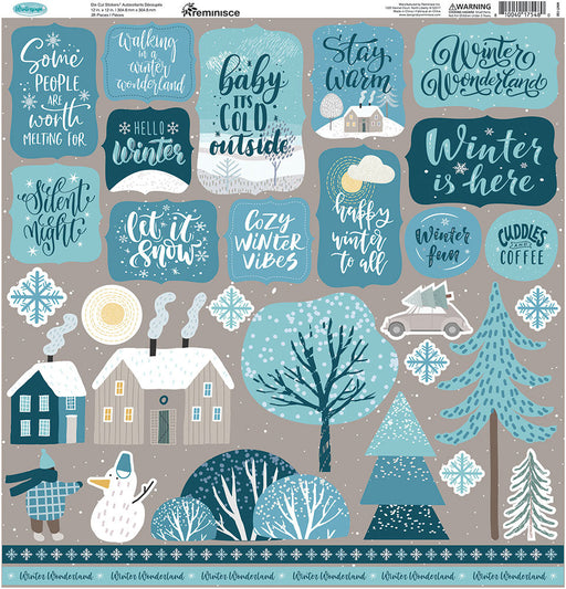 Reminisce Winterscape - Cardstock Stickers