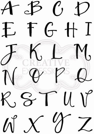 Woodware Clear Magic Stamp Set - Brush Script Uppercase