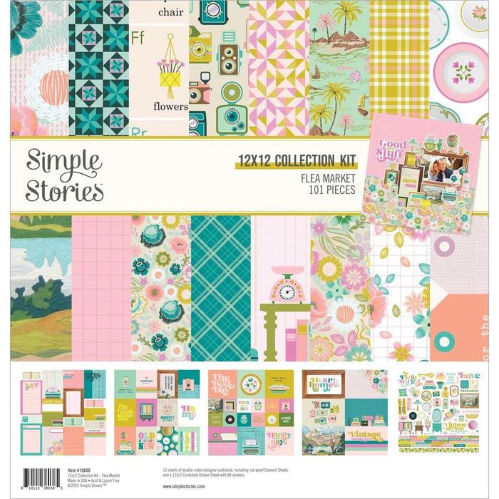 Simple Stories Flea Market - 12x12 Collection Kit