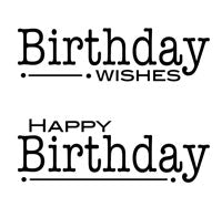 Woodware Clear Magic Singles Stamps - Double Birthdays