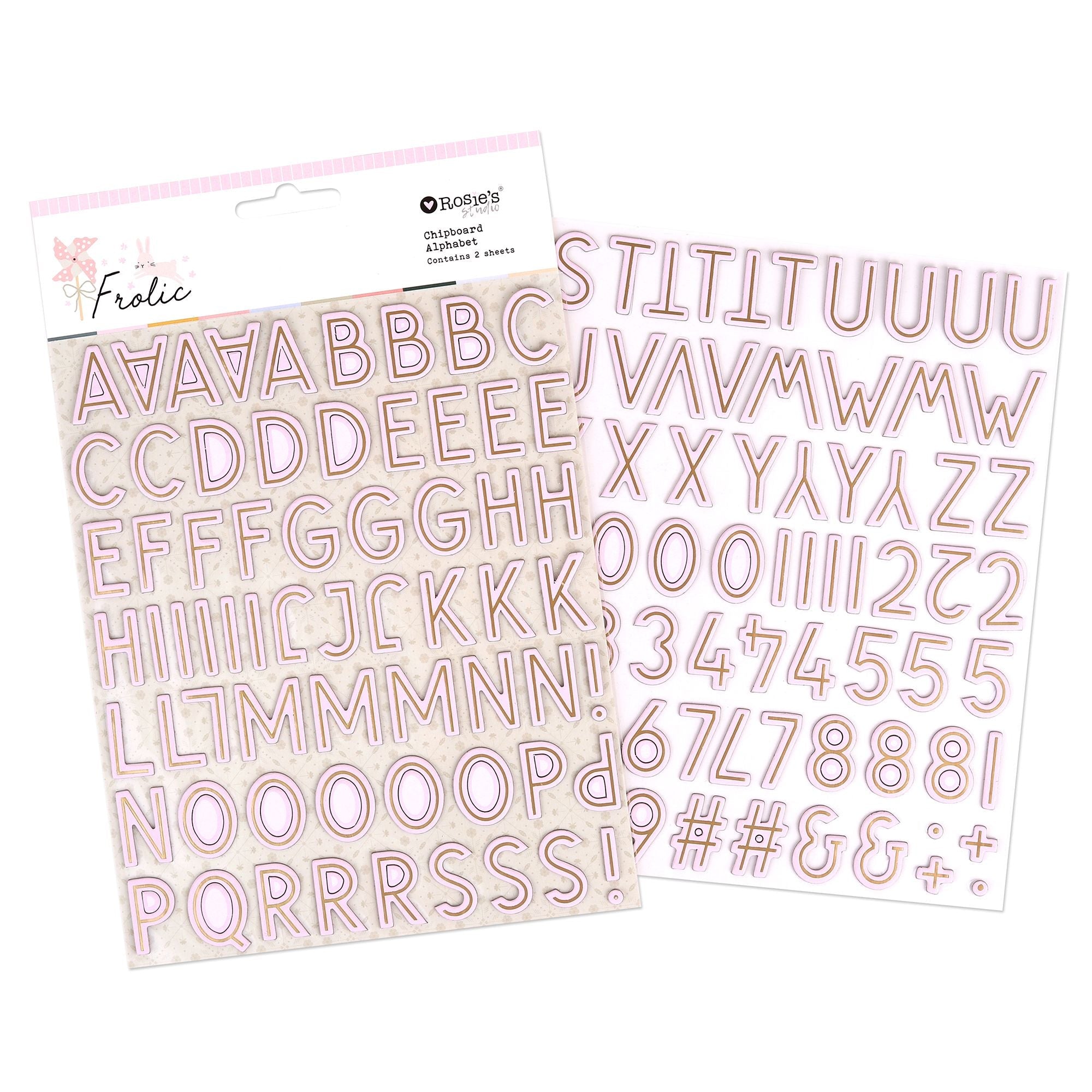 Rosie's Studio Frolic - Chipboard Alphabet
