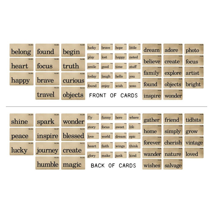 Tim Holtz Idea-ology - Flashcards