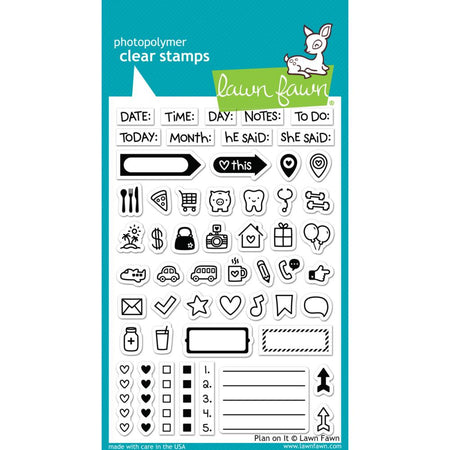 Lawn Fawn Clear Stamps - Plan On It