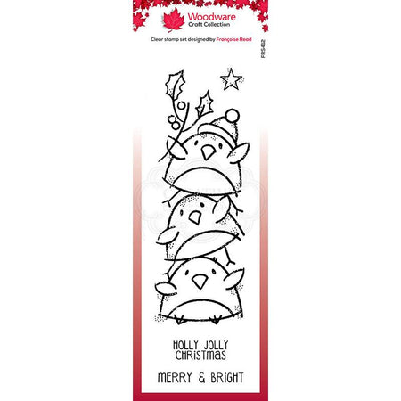 Woodware Clear Magic Singles Stamp - Robin Stack