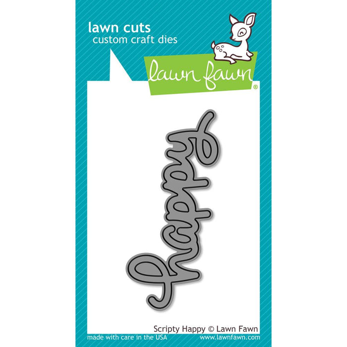 Lawn Fawn Craft Die - Scripty Happy 