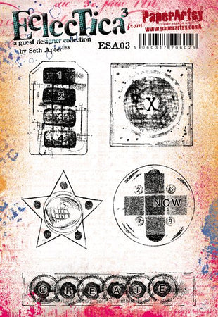 PaperArtsy Stamp Set - Eclectica�� Seth Apter 03