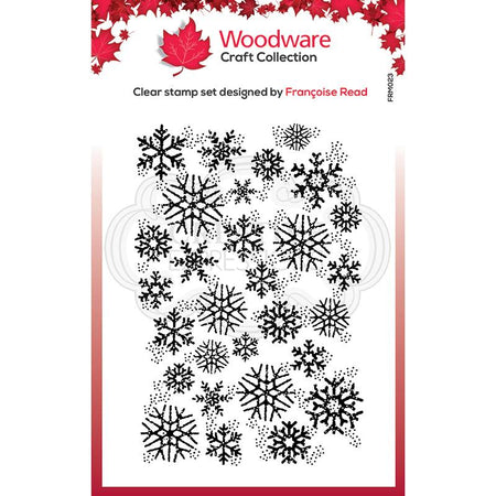 Woodware Clear Magic Singles Stamp - Snowflake Flurry