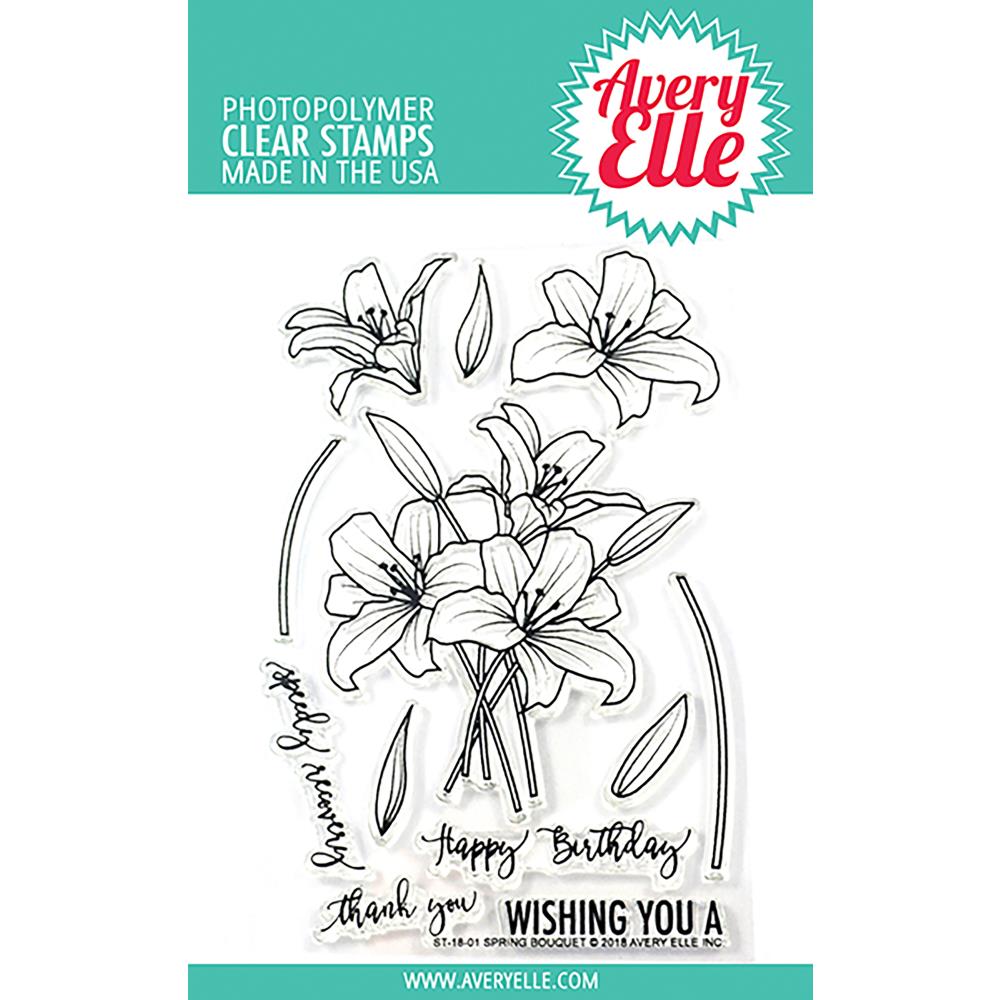 Avery Elle Clear Stamps - Spring Bouquet