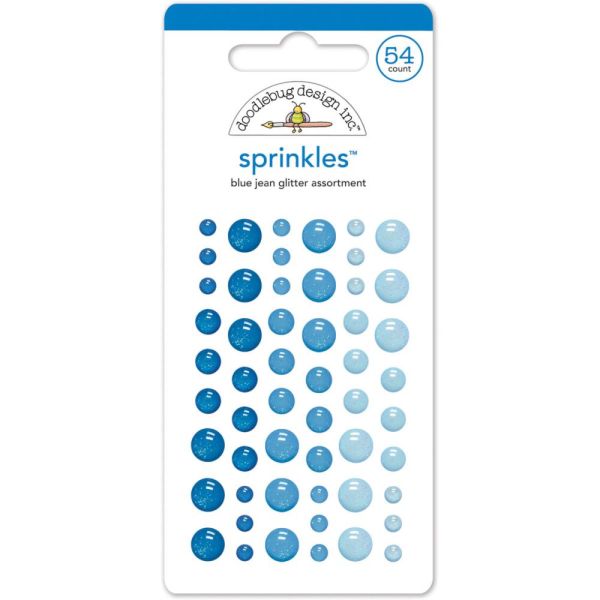 Doodlebug Design Glitter Sprinkles - Blue Jean