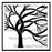 StencilGirl 6x6 Stencil - Windswept Tree Reverse