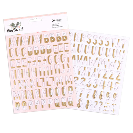 Rosie's Studio Nurtured - Chipboard Alphabet